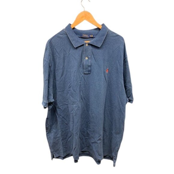 Polo Ralph Lauren Men's Polo Shirt 3XB Blue Short Sleeve Classic Fit Cotton Logo - Picture 1 of 9